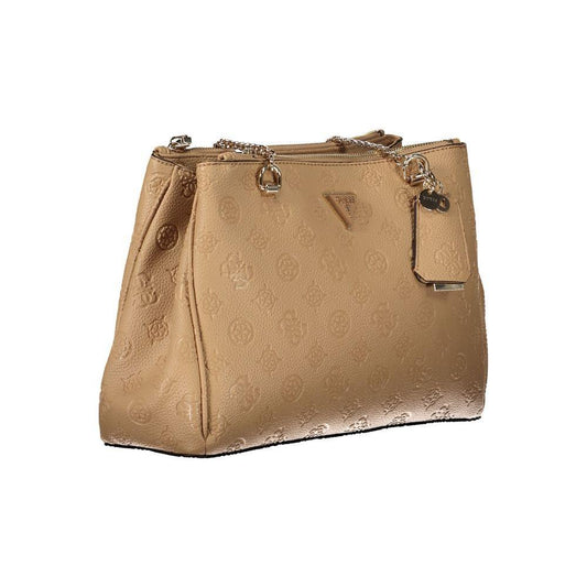 Guess Jeans Beige Polyethylene Women Handbag GU-35253