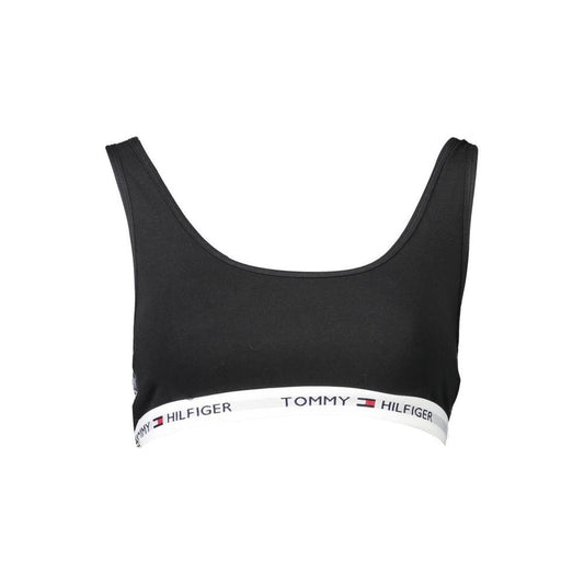 Tommy Hilfiger Black Cotton Women Sports Bra Tommy Hilfiger Dark Slate Gray