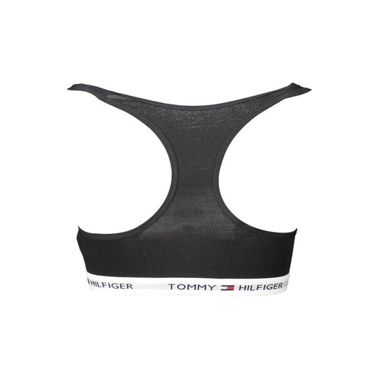 Tommy Hilfiger Black Cotton Women Sports Bra Tommy Hilfiger Dark Slate Gray
