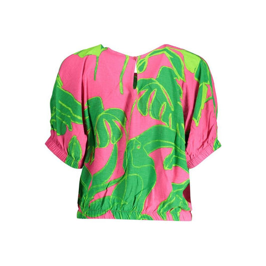 Desigual Pink Viscose Women Top Desigual Pale Violet Red