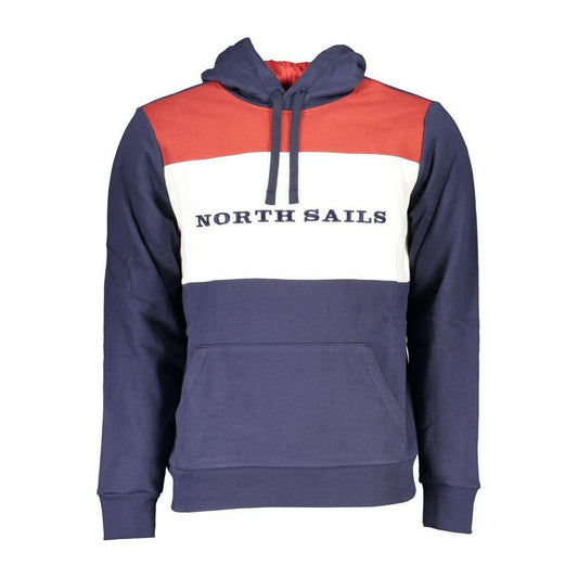 North Sails Blue Cotton Men Sweater North Sails Dark Slate Gray