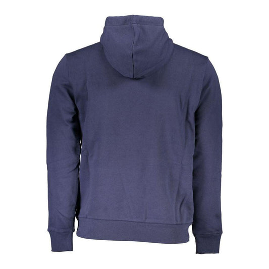 North Sails Blue Cotton Men Sweater North Sails Dark Slate Gray
