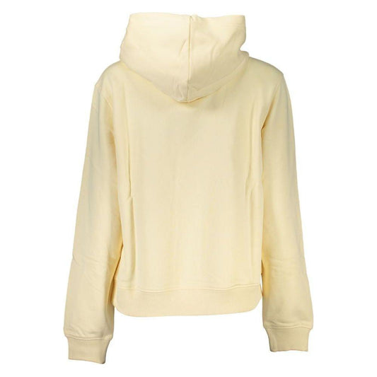 Calvin Klein Beige Brushed Logo Hooded Sweatshirt Calvin Klein Wheat