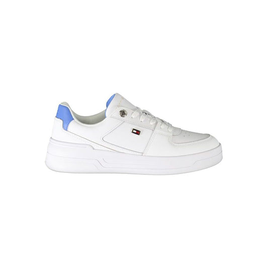 Tommy Hilfiger White Polyester Sneaker Tommy Hilfiger Lavender