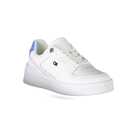 Tommy Hilfiger White Polyester Sneaker Tommy Hilfiger Lavender