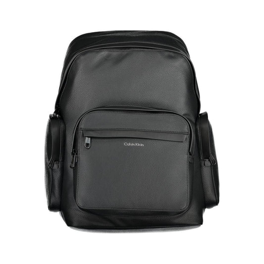 Calvin Klein Black Polyester Backpack Calvin Klein Dark Slate Gray