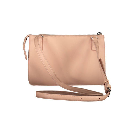 Calvin Klein Pink Polyester Women Handbag Calvin Klein Tan