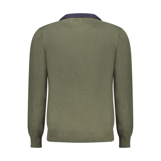 North Sails Green Wool Men Sweater North Sails Dim Gray
