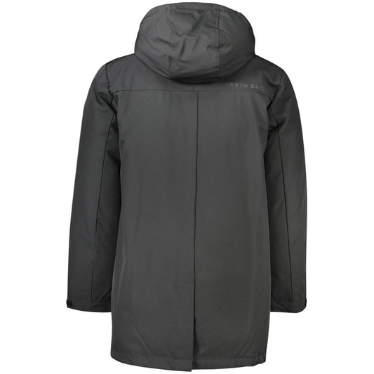 North Sails Black Polyester Men Jacket North Sails Dark Slate Gray