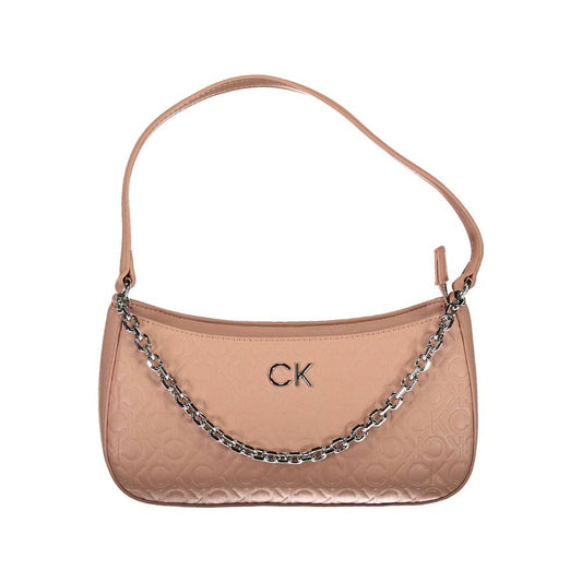 Calvin Klein Pink Polyester Women Handbag Calvin Klein Rosy Brown