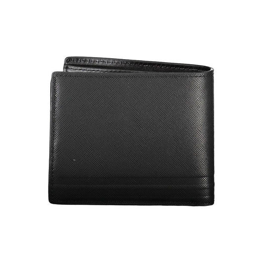 Tommy Hilfiger Black Leather Men Wallet Tommy Hilfiger Dark Slate Gray