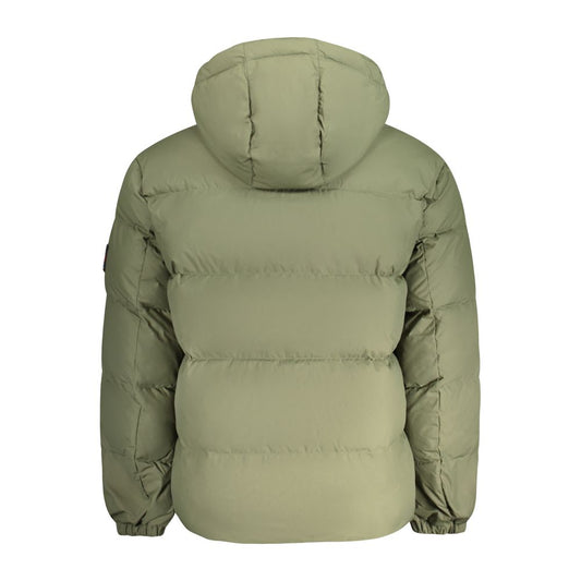 Tommy Hilfiger Green Polyester Men Jacket Tommy Hilfiger Slate Gray