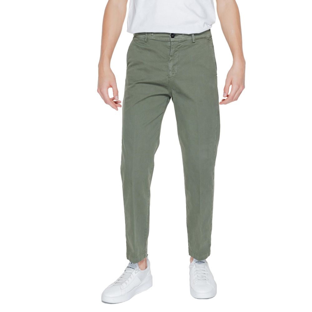 Liu Jo Green Cotton Casual Pants
