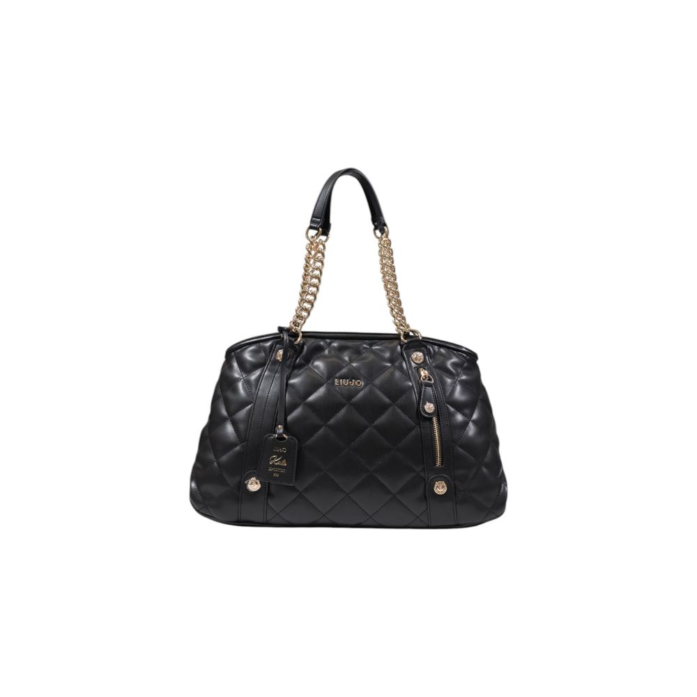 Front view with bag zipped and handles upright.