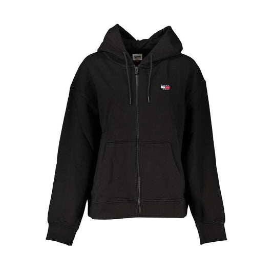 Tommy Hilfiger Black Cotton Sweater Tommy Hilfiger Black