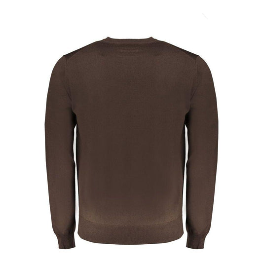 Harmont & Blaine Brown Wool Sweater Harmont & Blaine Dark Slate Gray