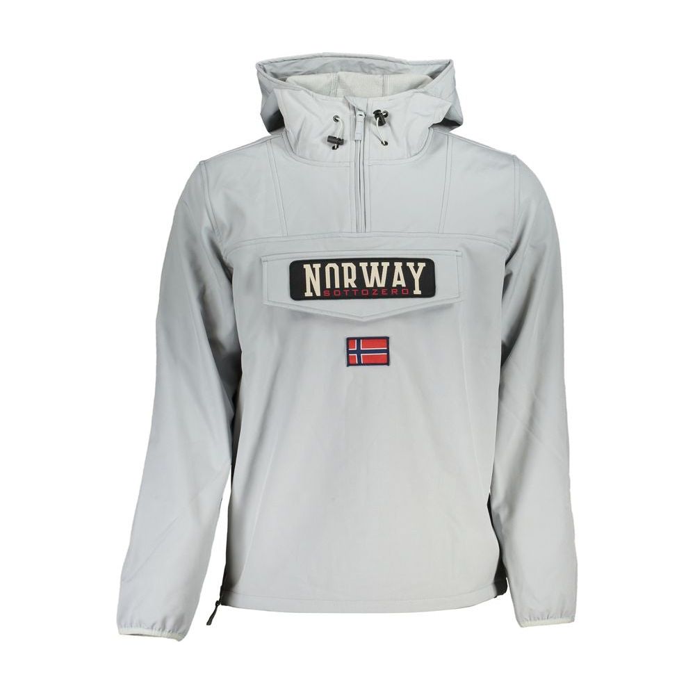 Norway 1963 Gray Soft Shell Hooded Jacket Norway 1963 Gray