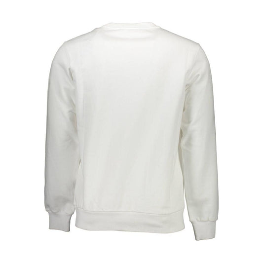 Diesel White Cotton Men's Sweater Diesel Light Gray
