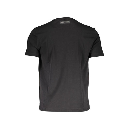 Plein Sport Black Cotton Men TShirt Plein Sport Dark Slate Gray