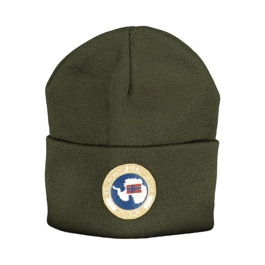 Napapijri Green Acrylic Hats & Cap Napapijri Dark Slate Gray