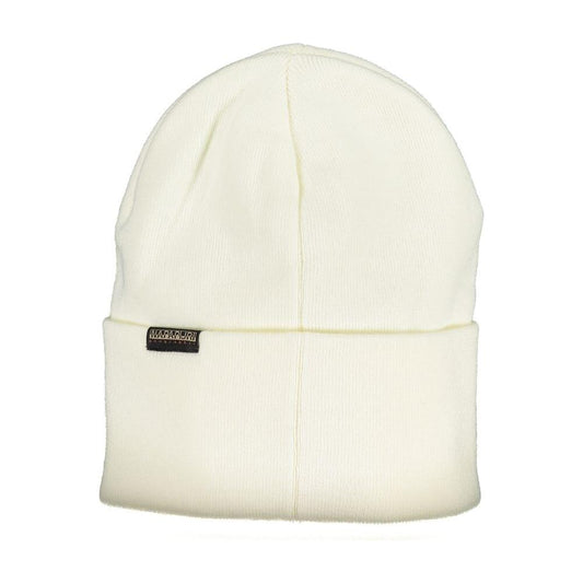 Napapijri White Acrylic Hats & Cap Napapijri Antique White