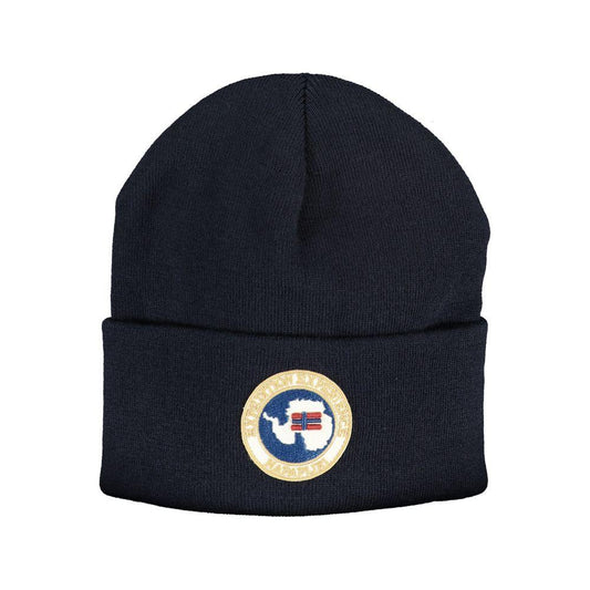 Napapijri Blue Acrylic Hats & Cap Napapijri Black