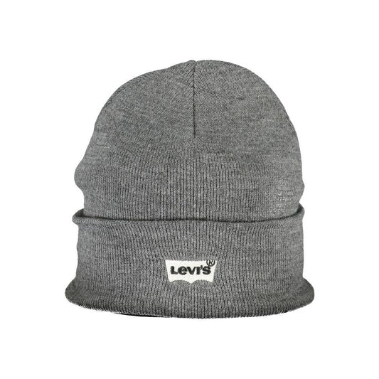 Levi's Gray Acrylic Hats & Cap Levi's Dim Gray