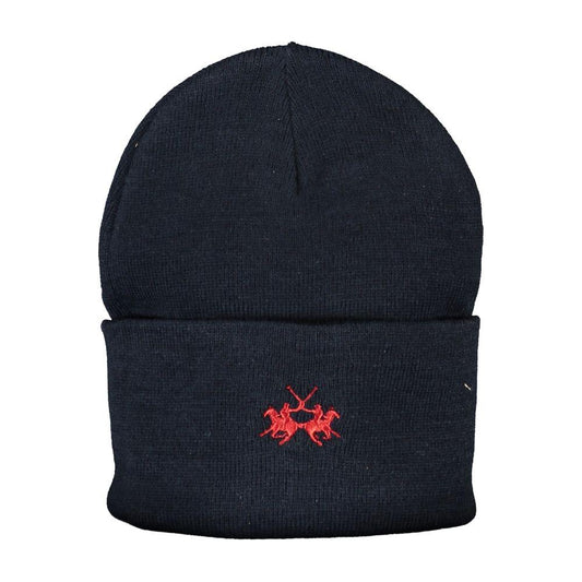 La Martina Blue Polyester Hats & Cap La Martina Dark Slate Gray