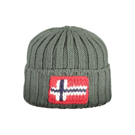 Napapijri Green Acrylic Men Cap Napapijri Dim Gray