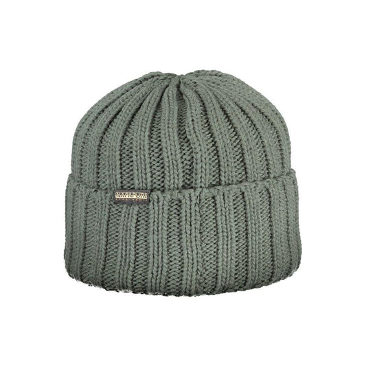 Napapijri Green Acrylic Men Cap Napapijri Dim Gray