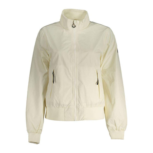 North Sails White Polyester Women Jacket North Sails Light Gray