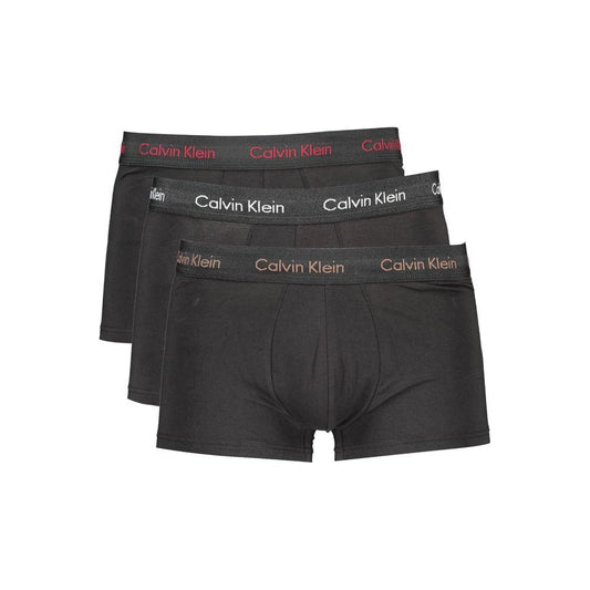 Calvin Klein Black Cotton Men Underwear Trunk Pack Calvin Klein Dark Slate Gray