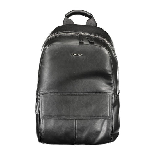 Calvin Klein Black Polyester Men Backpack Calvin Klein Dark Slate Gray