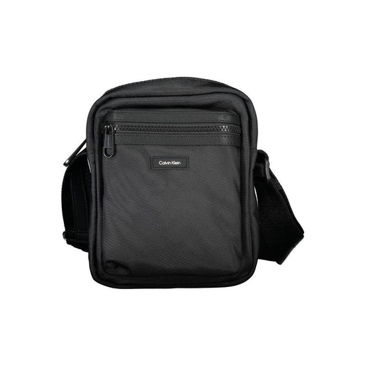 Calvin Klein Sleek Black Recycled Shoulder Bag Calvin Klein Dark Slate Gray