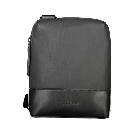 Calvin Klein Black Polyester Men Shoulder Bag Calvin Klein Dark Slate Gray