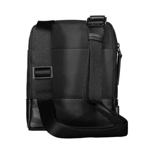 Calvin Klein Black Polyester Men Shoulder Bag Calvin Klein Dark Slate Gray