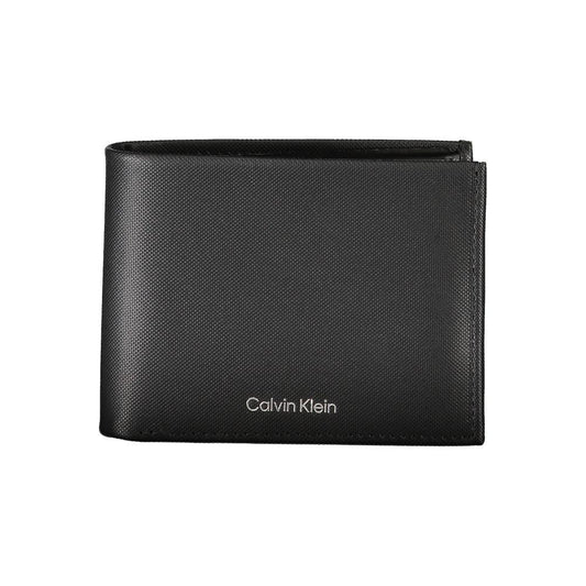 Calvin Klein Elegant Black Leather Wallet with RFID Blocking Calvin Klein Dark Slate Gray