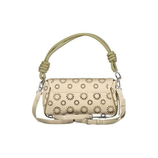 Desigual Beige Polyethylene Handbag Desigual Gray
