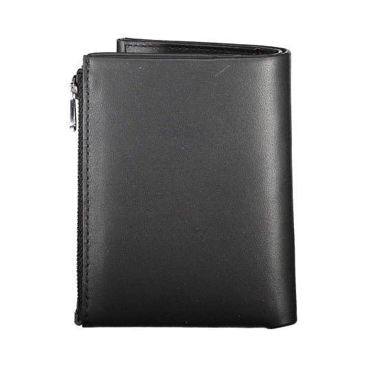 Calvin Klein Black Leather Men Wallet Calvin Klein Dark Slate Gray