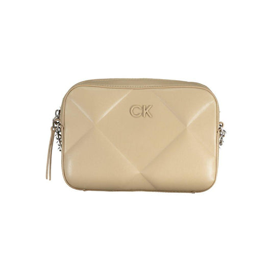 Calvin Klein Beige Polyester Handbag Calvin Klein Tan