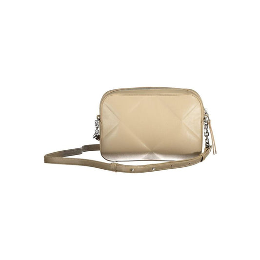 Calvin Klein Beige Polyester Handbag Calvin Klein Tan