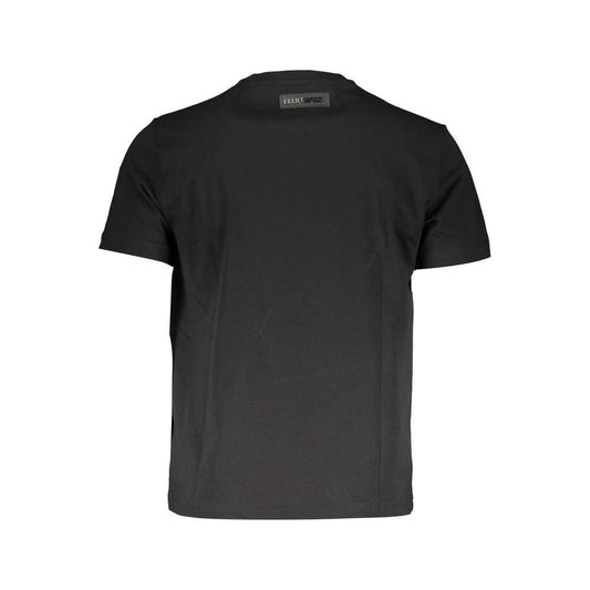 Plein Sport Black Cotton Men T-Shirt Plein Sport Dark Slate Gray