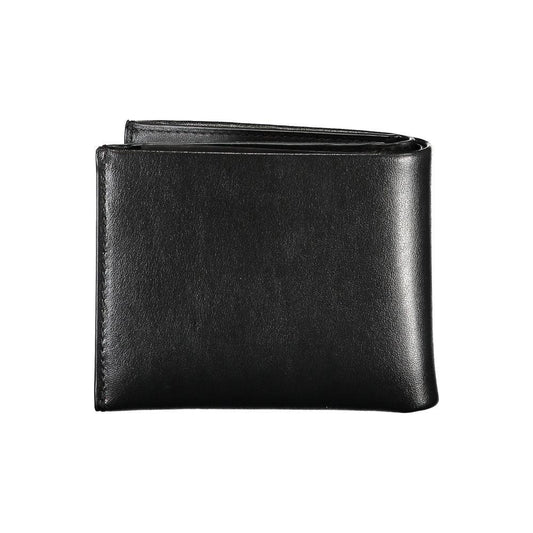 Calvin Klein Elegant Black Leather Dual-Compartment Wallet Calvin Klein Dark Slate Gray