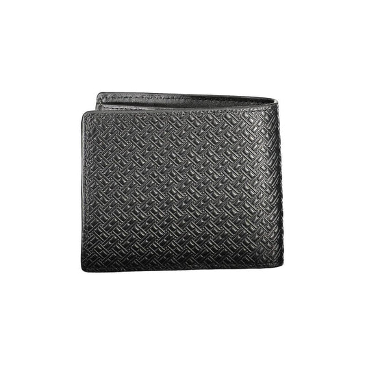 Tommy Hilfiger Black Leather Men Wallet Tommy Hilfiger Dark Slate Gray