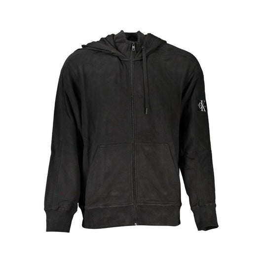 Calvin Klein Elegant Long Sleeve Hooded Sweater Calvin Klein Dark Slate Gray