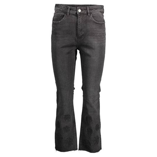 Desigual Black Cotton Women Jeans Desigual Dark Slate Gray