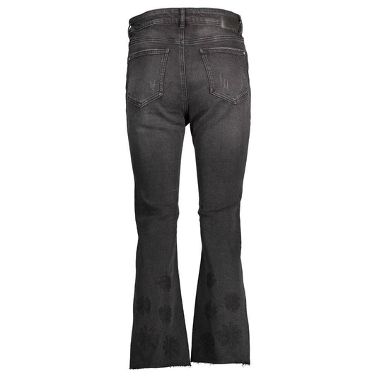 Desigual Black Cotton Women Jeans Desigual Dark Slate Gray