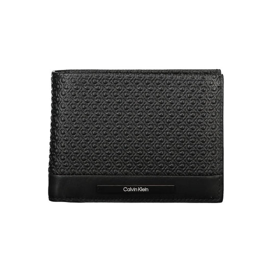 Calvin Klein Elegant Black Leather RFID Wallet Calvin Klein Dark Slate Gray