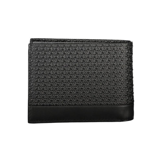 Calvin Klein Elegant Black Leather RFID Wallet Calvin Klein Dark Slate Gray