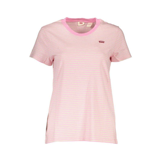 Levi's Pink Cotton Women T-Shirt Levi's Pink